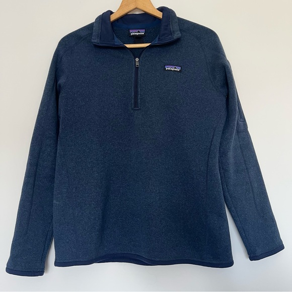 Patagonia Tops - Patagonia Blue Better Sweater Quarter Zip Pullover Sweatshirt